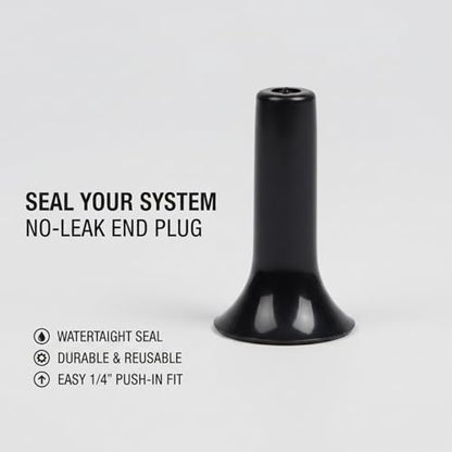 1/4 Inch Drip Irrigation System End Closure Parts, Quick Connect End Plugs Compatible with Tee Connectors, Water‑Saving Irrigation Accessories - size: 30PC-9