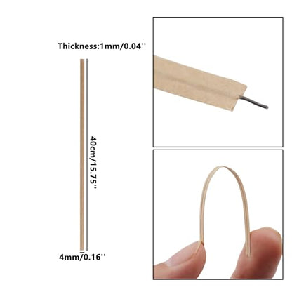 Twist Ties, Kraft Paper Twist Ties,Reusable Plant Ties,Utility Cable Bread Bag Twist Ties,Gift Paper Ties for Party Cello Candy Coffee Treat Bags Cake Pops - size: 40cm/15.75'' 500PCS