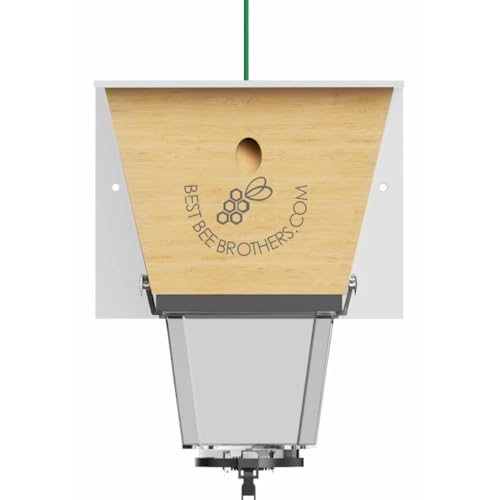 Ultimate Pro Outdoor Carpenter Bee Trap by Best Bee Brothers, White 1-Pack - color: White, size: 1 Pack