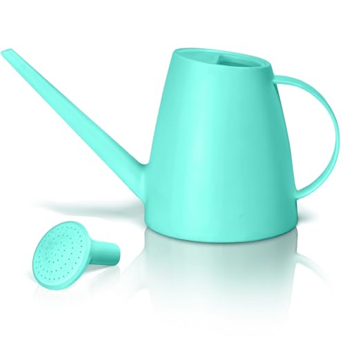 Plastic Watering Can - for Home Plant Garden - 1/2 Gallon - SkyBlue - color: Turquoise