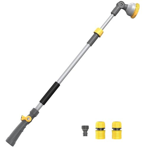 VOXON Garden Hose Watering Wand 29-43 Inch Adjustable Spray Wand