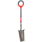 Radius Garden 25111 Pro-Lite Ergonomic Carbon Steel Spade, Red - style: Spade