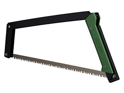 AGAWA - BOREAL21 Backwoods Kit - Includes 21" Folding Saw, Leather Sheath, 21" All-Purpose & 21" Aggressive Saw Blade - For Camping, Hunting & Survival Kit (Black Frame/Green Handle) - size: 21" Inch