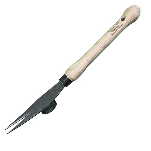 DeWit Thistle and Dandelion Extractor Tool with Rocker Tube – Extended Handle, Two-Handed Grip, Ideal Weeder for Seniors and Raised Beds