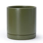D'vine Dev 10 Inch Ceramic Planter Pot, Olive, 94-O-E-J - color: Olive, size: Large