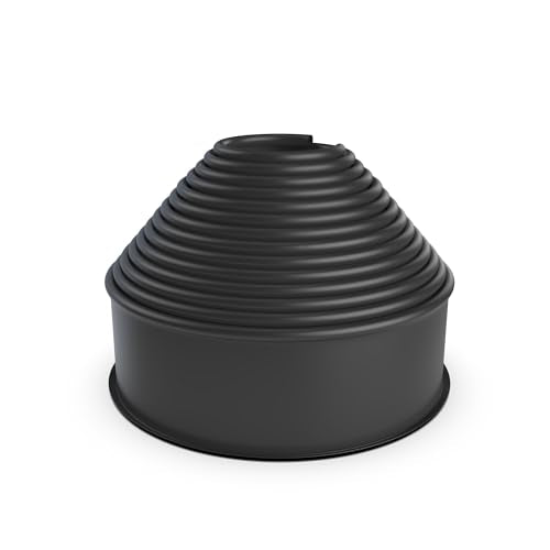 Vodaland 4 Inch Edging for Landscaping and Flower Beds - Garden Edging Border System (Black)