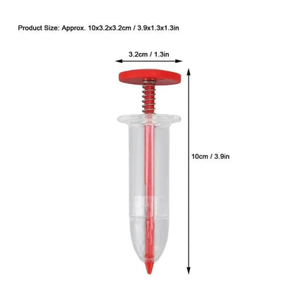 Red Mini Sowing Seed Dispenser,Small Handheld Seed Spreader,Manual Spreader Seed Planter,Garden Seed Planter for Carrot Lettuce Grass Spinach Seed,Seed Counter for Spreading，Lawn and Garden Spreaders