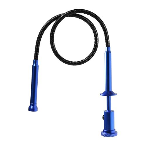 Claw grabber pickup tool,24.4 in Claw Grabber Tool with LED Light grabbing tool claw grabber pickup tool for Litter Pick Home Sink Drain and Metal small items (Blue) - color: Blue