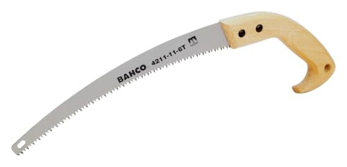 Bahco BAH4212146T Fileable Pruning Saw, 14" Length Curved Blade, 7 TPI