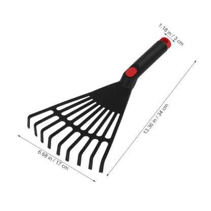 GANAZONO Small Rake Small Gardening Rake Leaf for Outdoor for Flower Bed with Handle Leaf for Garden s for Gardening Garden Grass Plastic