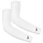 Achiou Volleyball Arm Sleeves for Women, Cooling Ice Silk Sun Sleeves Youth - color: 2 Pairs: White