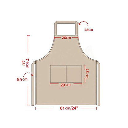 Total 6PCS Blue Bib Apron Adult with 2 Pockets for Women Men Chef Cooking Kitchen (6, Deep Blue) - color: Dark Blue