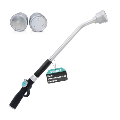 QUOBAS 24"Watering Wand with Interchangeable Spray Head, Garden Hose Nozzle - size: 24”