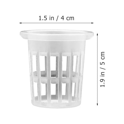 Angoily 1.5" Net Pots, 50Pcs Plastic Hydroponic Pod Net Cultivation Basket