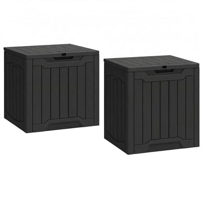 YITAHOME 31 Gallon Deck Boxes Set of 2 - color: Black, size: 31 Gallon 2pcs