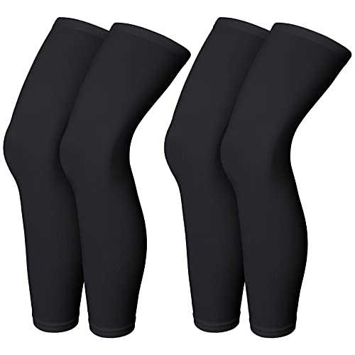 Skylety Compression Leg Sleeves Men Women - color: Black, size: Small