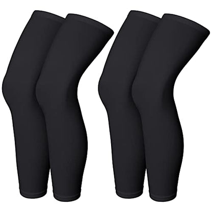 Skylety Compression Leg Sleeves Men Women - color: Black, size: Small