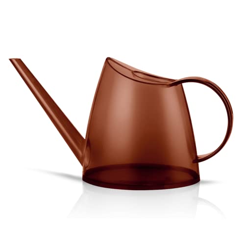 Small Indoor Plant Watering Can Long Spout 1.4L Brown - color: Brown