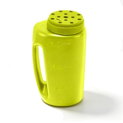 Seed Spreader, Hand Crank Shaker Cup for Grass Seeds Fertilizer