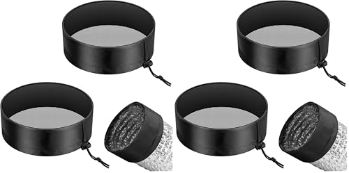 VIVOSUN 2-Pcs. Grow Tent Vent Cover, 4"/6"/8" Duct Filter Vent Cover with Elastic Band and Fixed Buckle for Plant Grow Tent Vent (Pack of 2) - size: 8 Inch (Pack of 2)