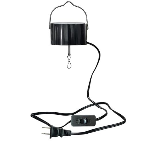 Wind Spinner Plug in Motor, Electric Powered Rotating Motor - color: Black Plug in