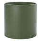 D'vine Dev Plastic Planter Pot with Saucer, 14 in, Olive, 74-X-I-4 - color: Olive, size: 14 Inch