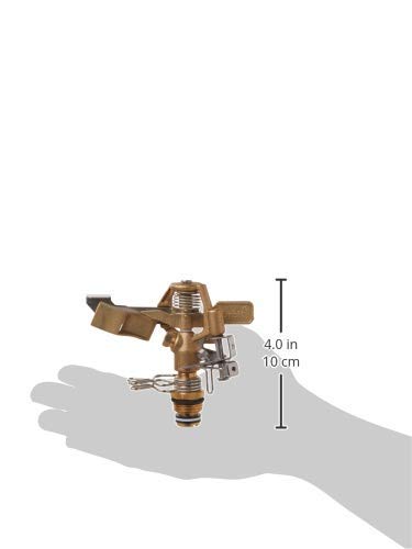 Orbit 55032 1/2" BRS Sprinkler Head, Connection, Silver and Gold - size: 1/2" Connection