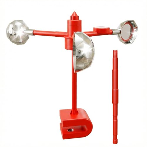Bird Scare Reflective Device,Silver, Wind Powered Spinning, Bird Reflectors, Keep Pigeon Woodpeckers Seagull Away for Garden Patio,Equipped with a Straight Pole and a Base. - color: Orange, size: 1Pcs