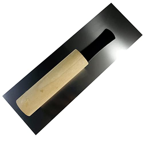 Flat Head Stainless Steel Trowel - Super Elastic Ultra-Thin Lightweight Flexible Blade - Concrete & Venetian Plaster Finishing Polishing Tool(D2790F)