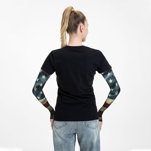 Women Sun Protection Thorn Proof Cooling Sleeves Sports Outdoors - color: Black33