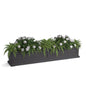 Mayne Fairfield 60in Self-Watering Rectangular Window Box Planter, Gray - color: Graphite Grey, size: 60in
