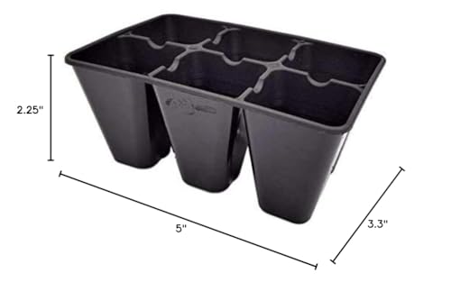 Bootstrap Farmer 6 Cell Extra Strength Seed Starter Trays, 120 Pack (720 Cells), Garden Inserts - size: 120 Trays