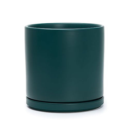 D'vine Dev 8 Inch Ceramic Planter Pot, Teal, 94-O-D-9 - color: Teal, size: Medium
