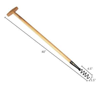 DeWit Corkscrew Weeder with Long Handle - size: Long Handle