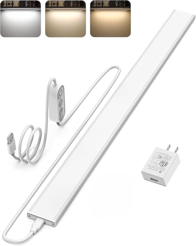 ASOKO 24 Inch Under Counter Light 3 Color 900LM Kitchen Desk Lamp - size: 24 Inch-New