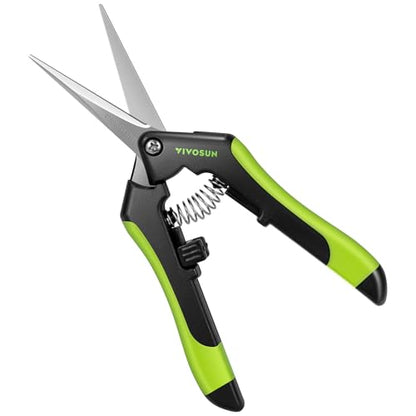 VIVOSUN 6.5 Inch Garden Scissors, Black Pruning Shears for Plants, 6-Pack - style: Black Straight Blade