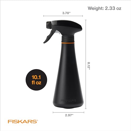 Fiskars 10oz Plant Mister Spray Bottle for Indoor Plants, Black - size: Mister