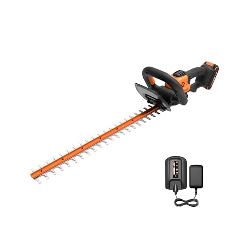 WORX Cordless Hedge Trimmer, 20V 22" Bush Trimmer, WG261 - style: 22" 20V Hedge Trimmer w/(1)2.0Ah Battery