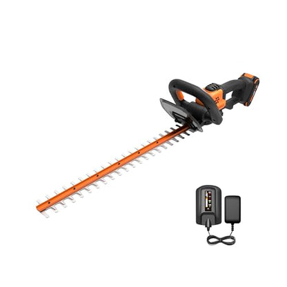 WORX Cordless Hedge Trimmer, 20V 22" Bush Trimmer, WG261 - style: 22" 20V Hedge Trimmer w/(1)2.0Ah Battery