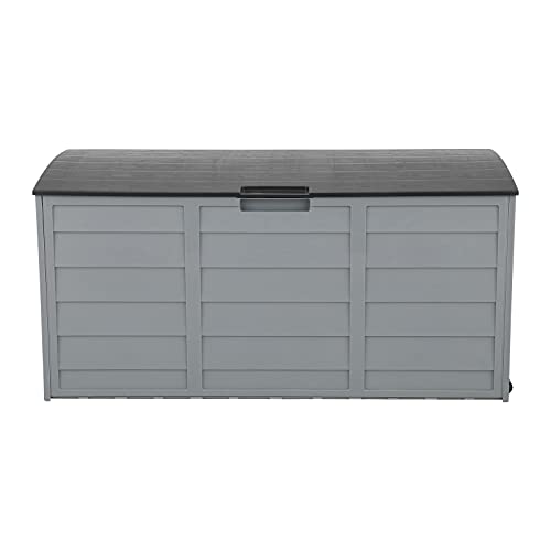 VINGLI 75 Gallon Outdoor Storage Box, Grey - color: Grey
