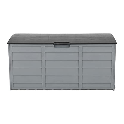 VINGLI 75 Gallon Outdoor Storage Box, Grey - color: Grey