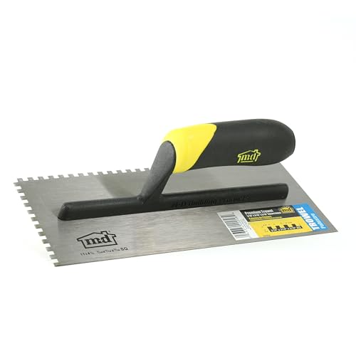 MD Building Square Notch Trowel, Tile, 3/16in x 3/16in x 3/16in - size: 3/16 in. x 3/16 in. x 3/16 in.
