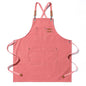 Kitchen Chef Aprons for Women and Men with 3 Pockets for Cooking BBQ Bib Work - color: Pink