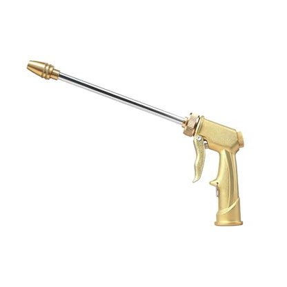 High Pressure Hose Nozzle with Soap Dispenser,Foam Gun Car Wash Sprayer - color: Gold Plus