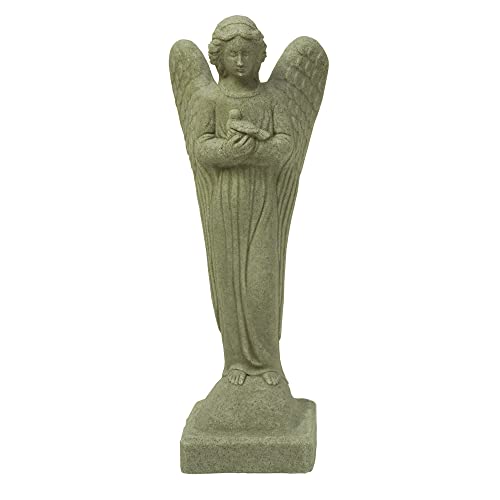Emsco Group 2260-1AZ Morning Angel Statue – Natural Sandstone Appearance – Made of Resin – Lightweight – 29” Height - color: Sandstone, style: Morning Angel