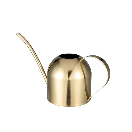 IMEEA 30oz Indoor Plant Watering Can Stainless Steel Long Spout, Gold - color: 30oz (1l) - Gold