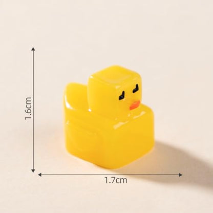 EMiEN 15 PCS Little Duck 5 Colors Pixel Grid Square Duck - color: 15 Pcs Pixel Duck
