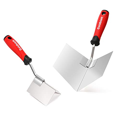 Goldblatt 2 Piece Drywall Corner Tool Set, Outside & Inside Corner Trowel