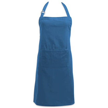 DII Everyday Basic Kitchen Collection - color: Blue, size: Regular Size Chef Apron