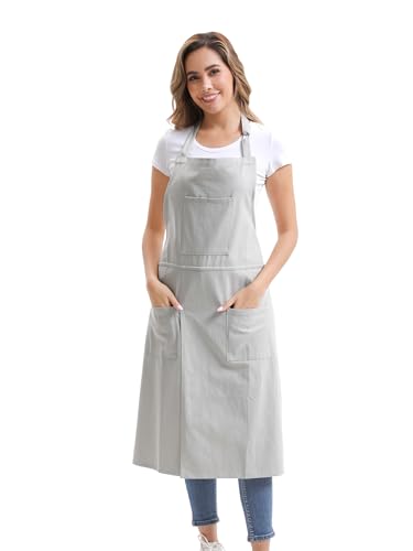 Nanxson Pottery Apron Split Leg with 3 Pockets & Adjustable Buckle - color: Khaki